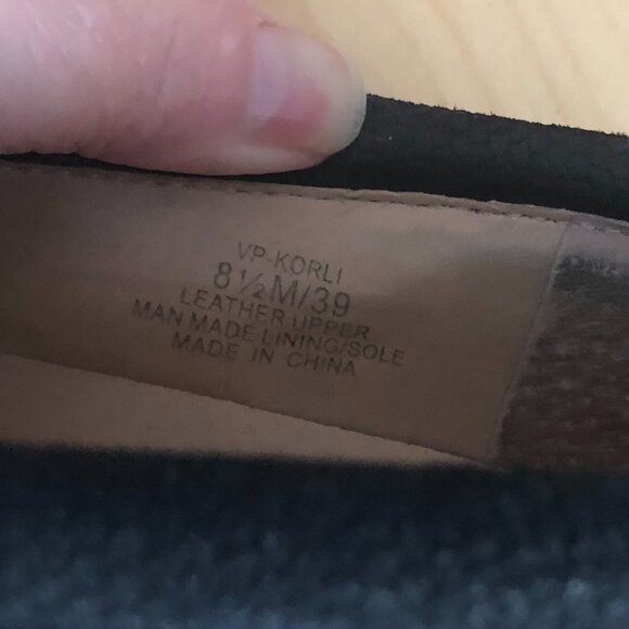 Vince Camuto Korli Suede Slip On Sneakers Women's size US 8.5 Black Platform - Picture 7 of 10